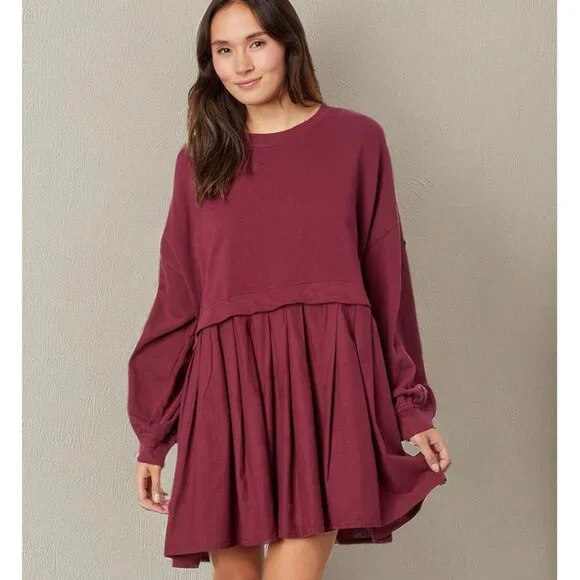 Free People | Dresses | Free People Eleanor Slouchy Rhododendron Burgundy Sweatshirt Dress Size S Nwt | Poshmark Free People | Dresses | Free People Eleanor Slouchy Rhododendron Burgundy Sweatshirt Dress Size S Nwt | Poshmark